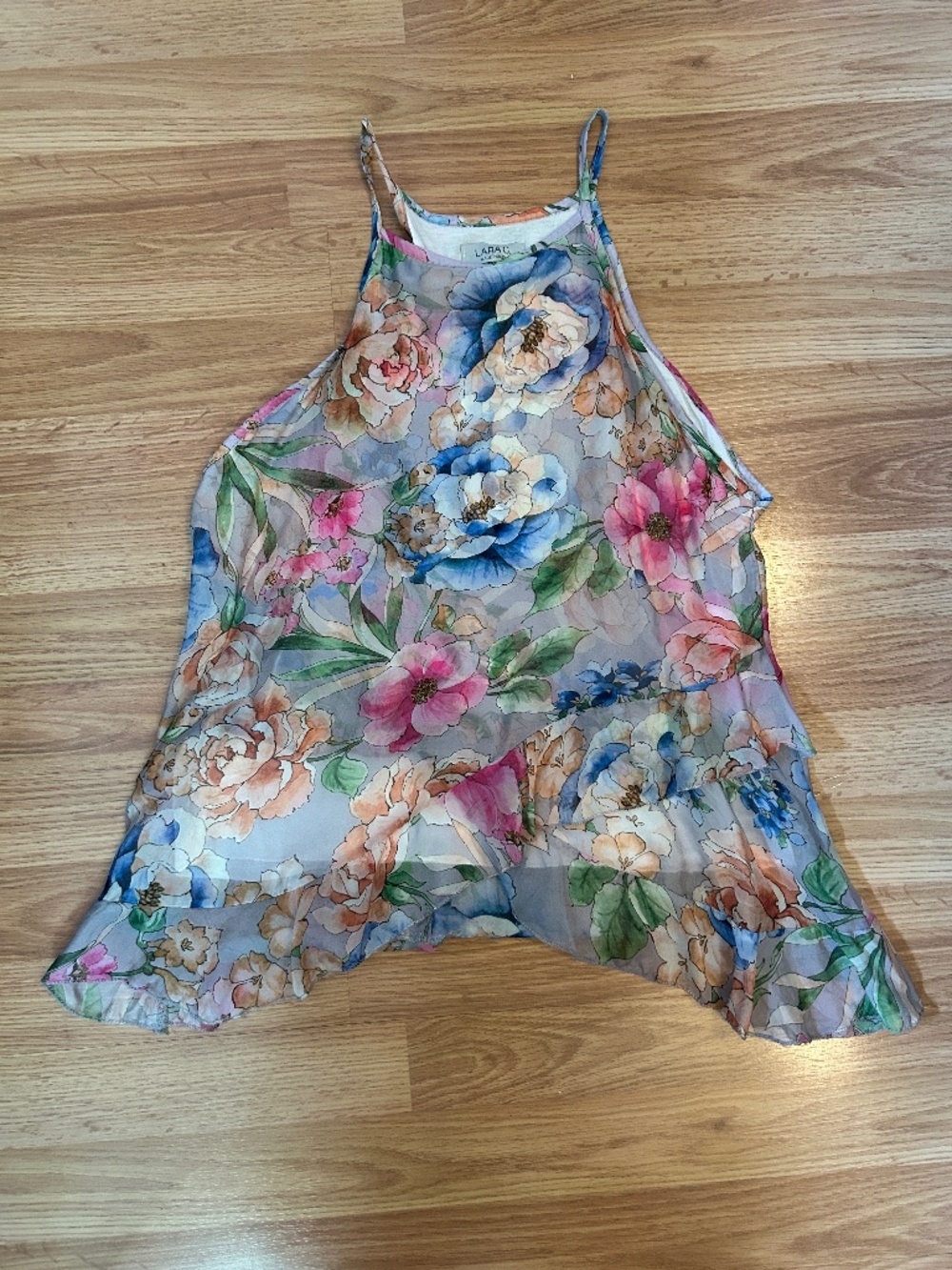 Women's Silk Floral Tank Blouse